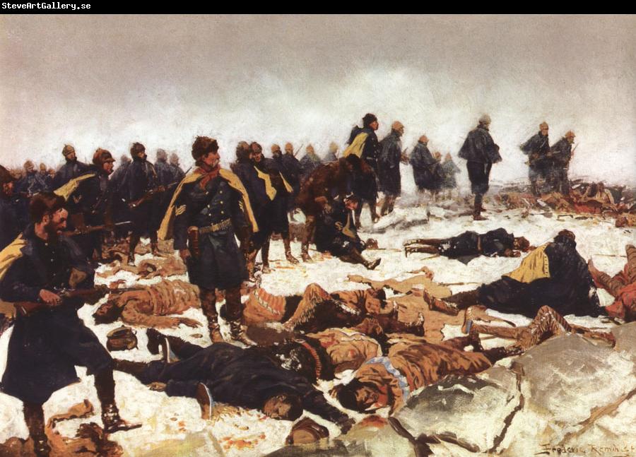 Frederic Remington Battle of war bonnet creek
